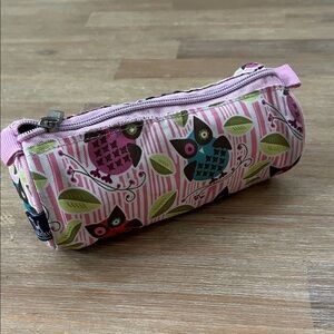 Wildkin Perfect Pencil Pouch - BPA, PVC, Pthalate free Cute Pink Owls